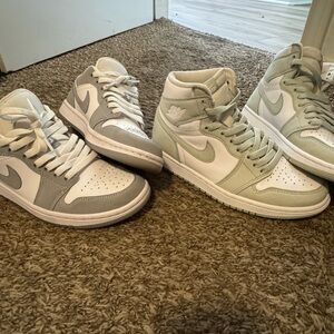 Stylish Gray and White Sneakers